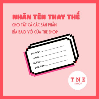 [HÀNG CÓ SẴN] Nhãn tên Thay thế