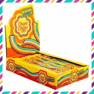 Kẹo Dẻo Chupa Chups Sour Belt Hộp 32 dây