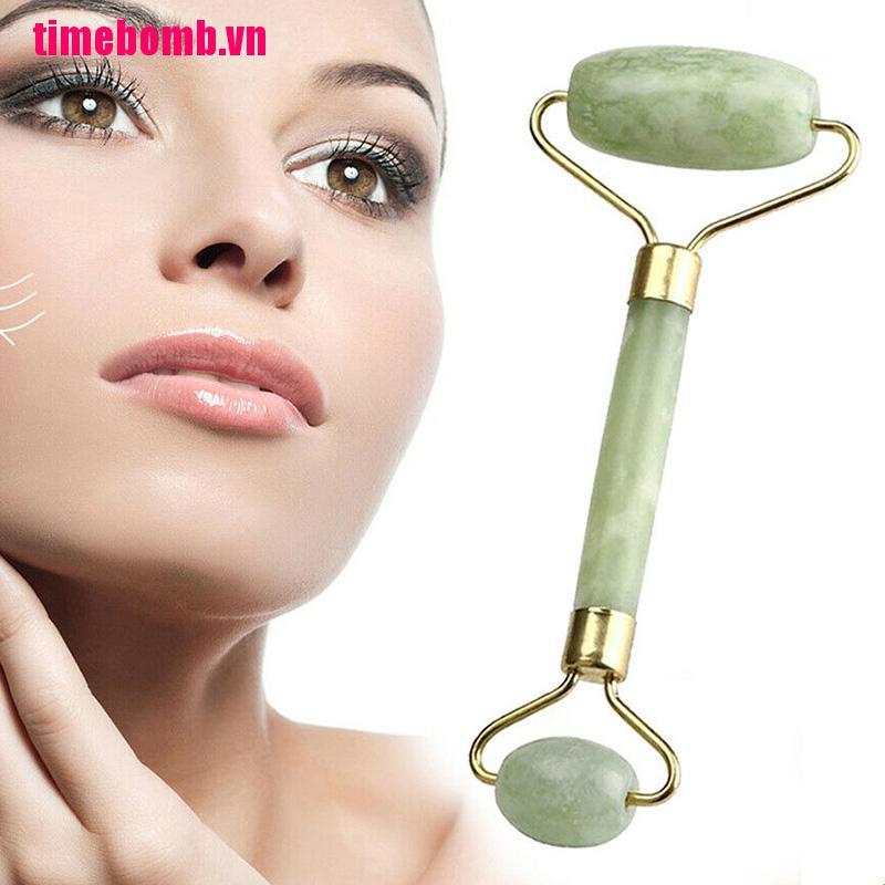 Timi 💙 Jade Face Massage Roller Beauty Tool Facial Eye Neck Body Anti Ageing Therapy