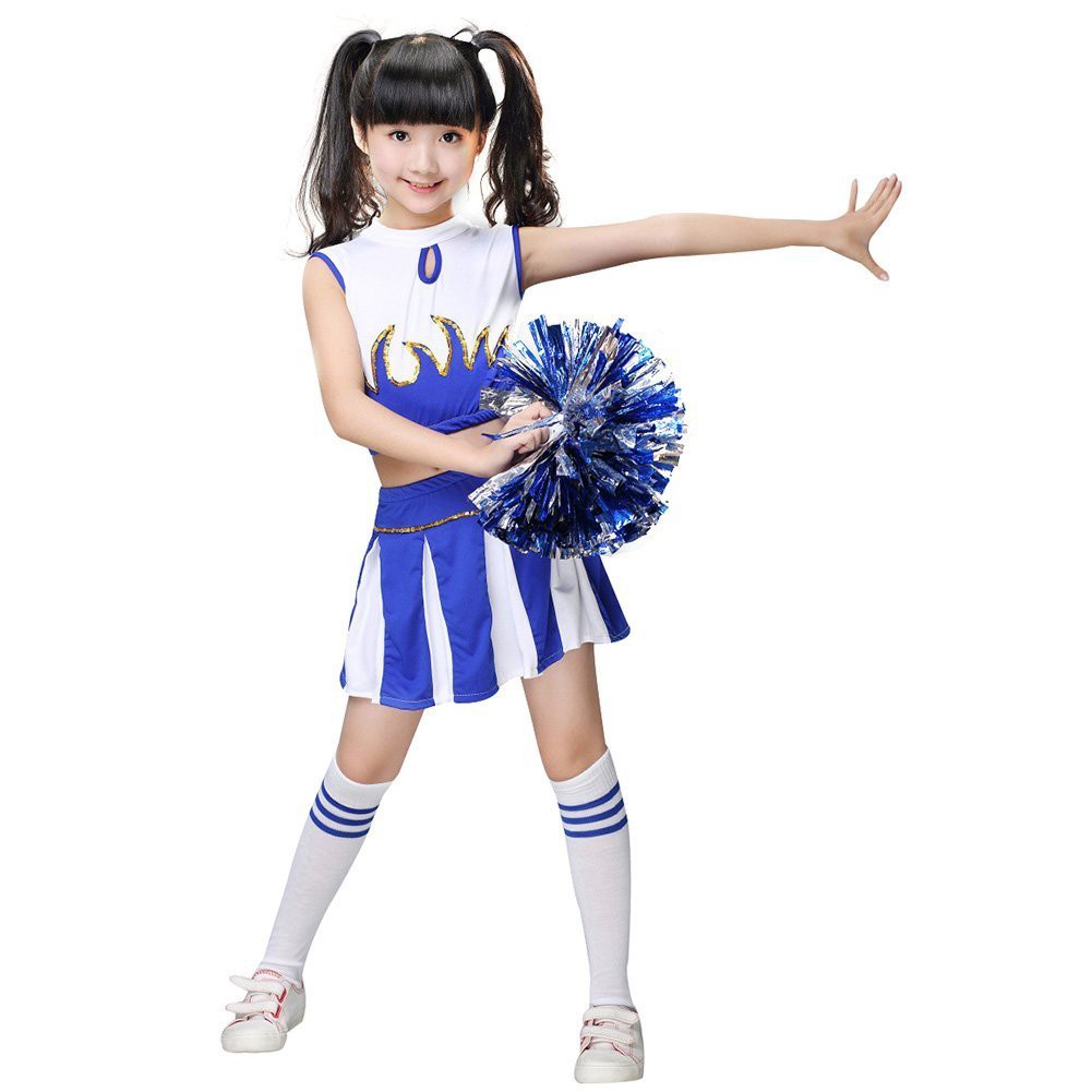 Bộ Đồng Phục Đội Cổ Động Xinh Xắn Cho Bé Gái