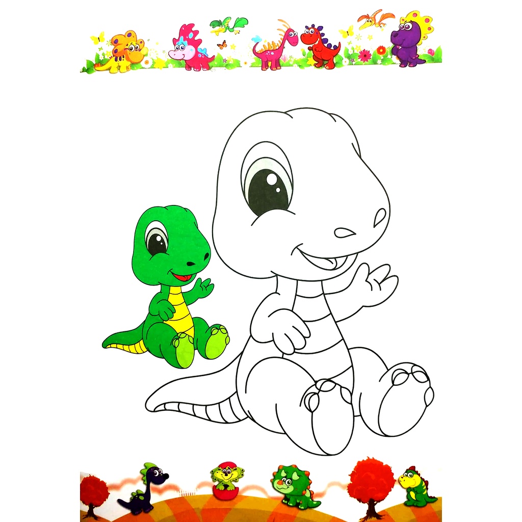 Sách Tô Màu - Vương Quốc Khủng Long - Tập 3