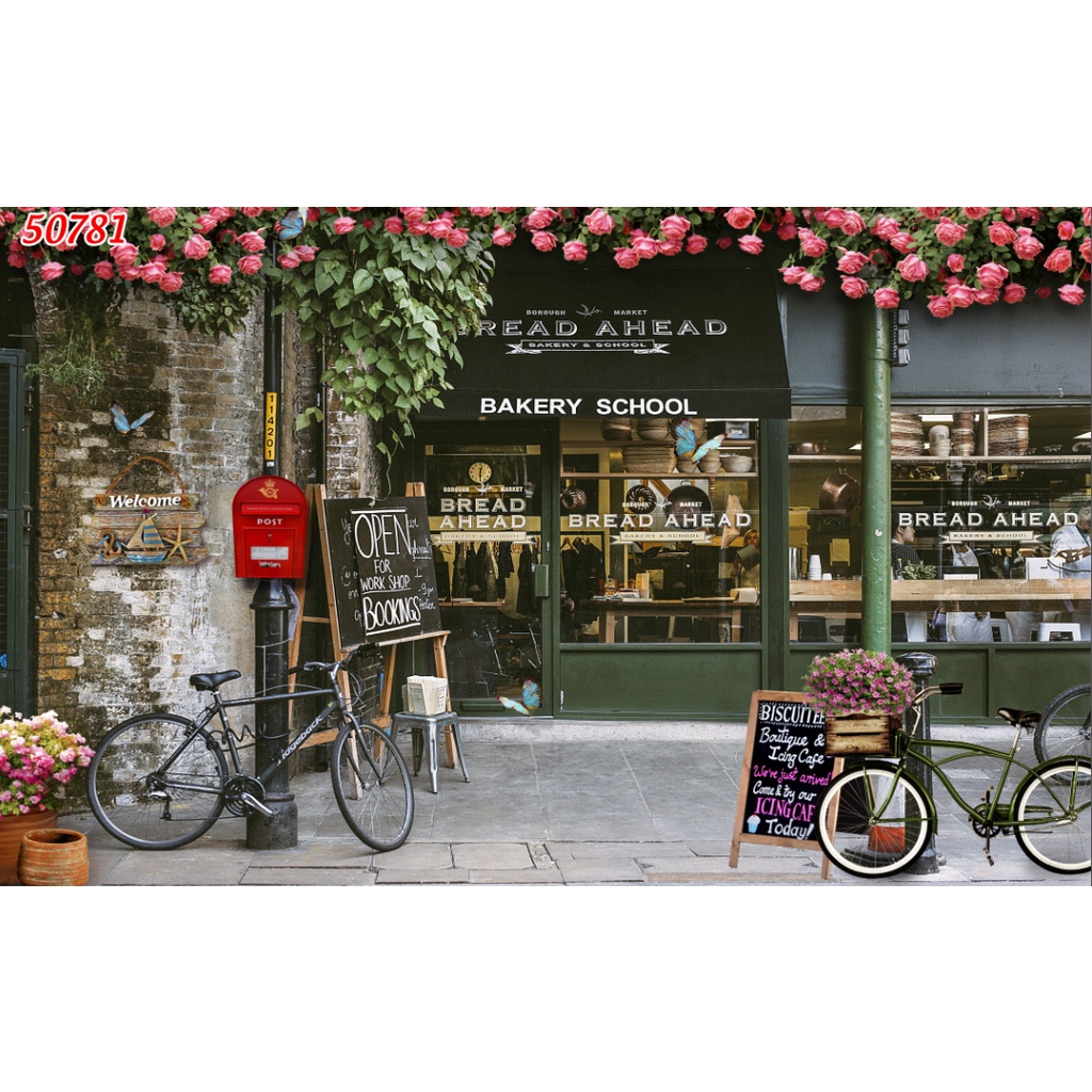 Tranh dán tường Hàn Quốc Trà chanh cao cấp hình cây hoa lá 3D hiện đại, nhiều mẫu