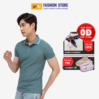 Áo thun polo nam YODY cổ bẻ vải thoáng mát APM3959