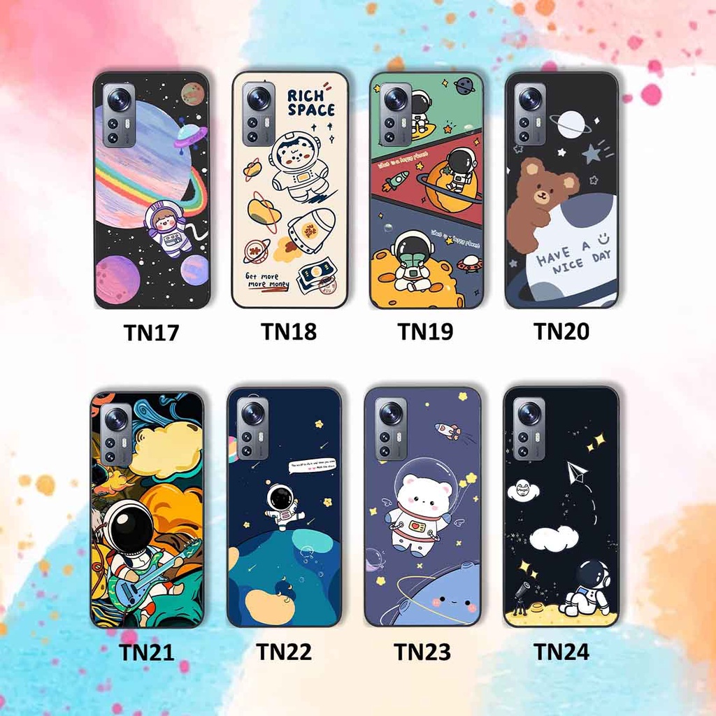 Ốp Xiaomi 12 / 12 Pro in hình vũ trụ, phi hành gia bầu trời cute dễ thương