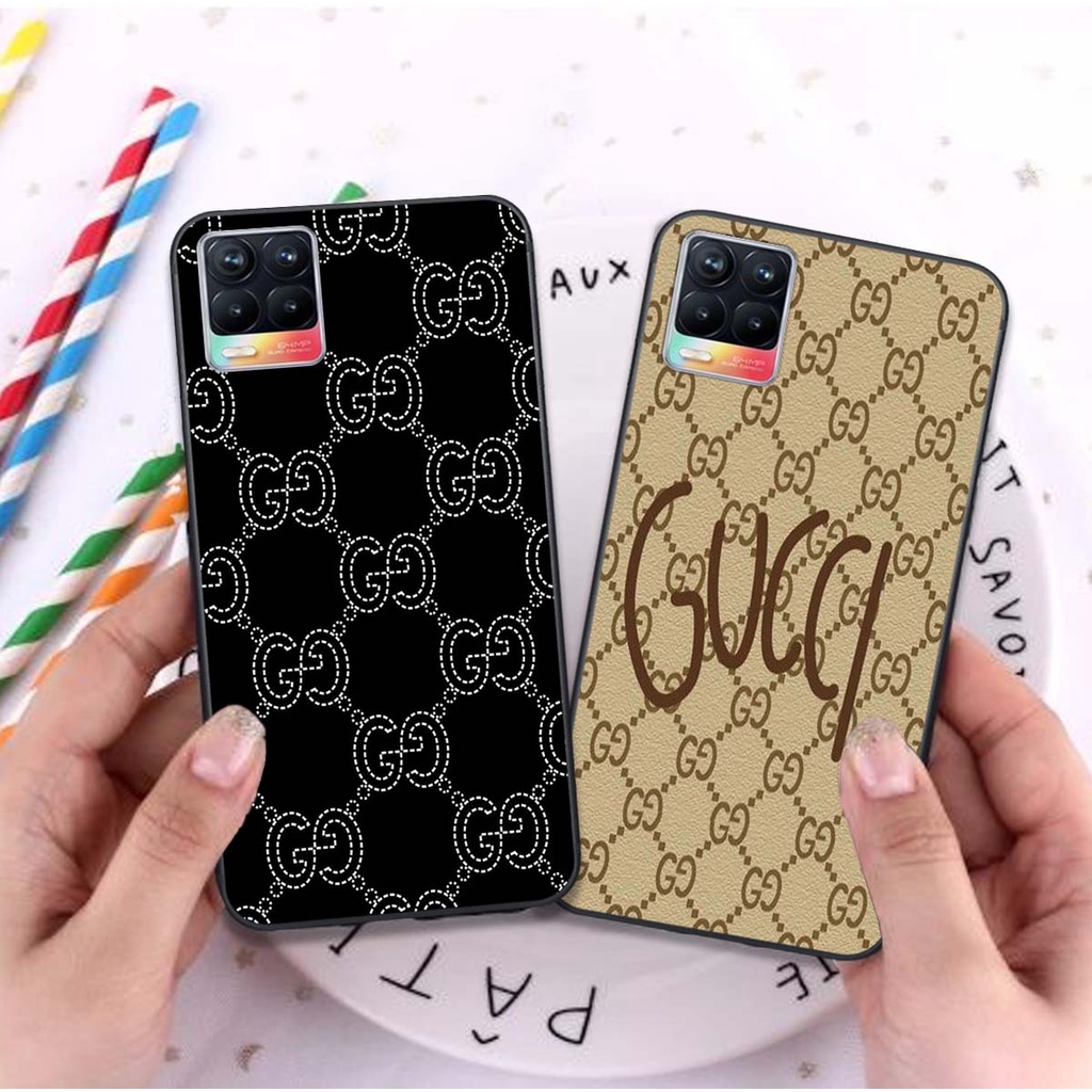 Ốp lưng Oppo Realme 8 Nhãn hiệu thời trang sang chảnh, in hình theo yêu cầu, chất liệu dẻo