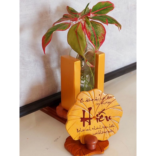 Tranh gỗ thư pháp chữ Hiếu - Tranh thư pháp dành tặng cha mẹ