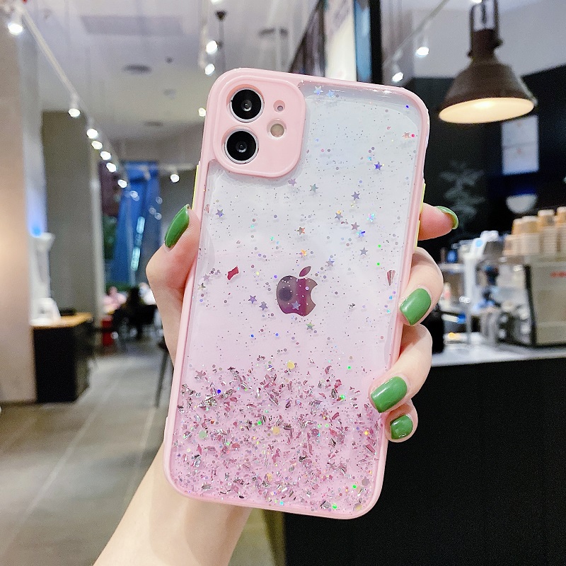 IPhone 12 Pro Max 11 SE 2020 6s 7 8 Plus X XR XS Max Case Shiny Starry sky star Casing Phone Cover Apple