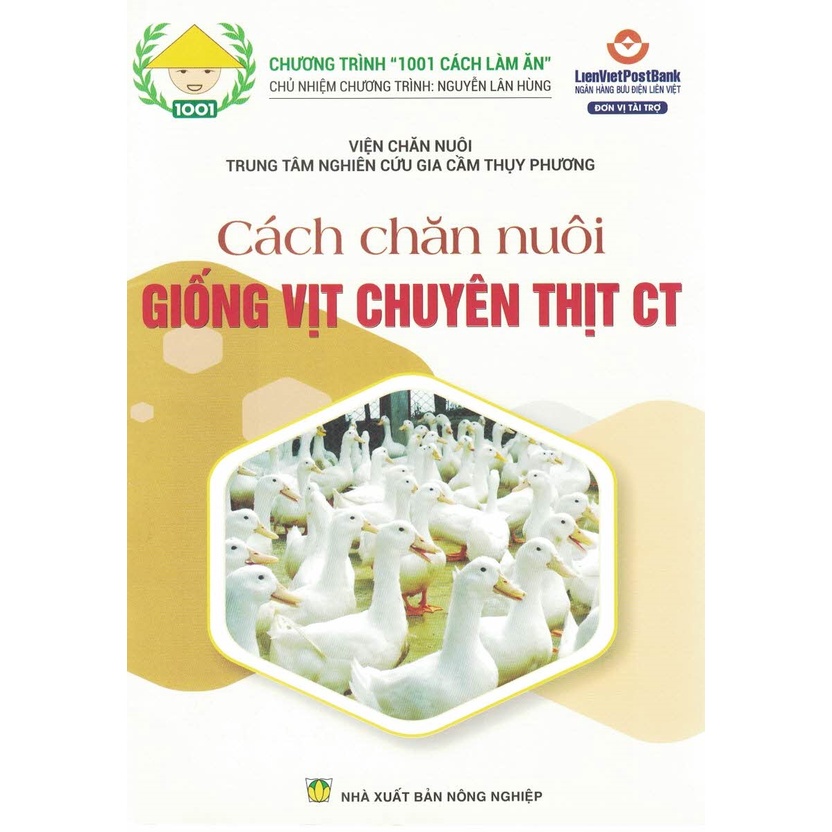 Sách - Cách Chăn Nuôi Giống Vịt Chuyên Thịt CT