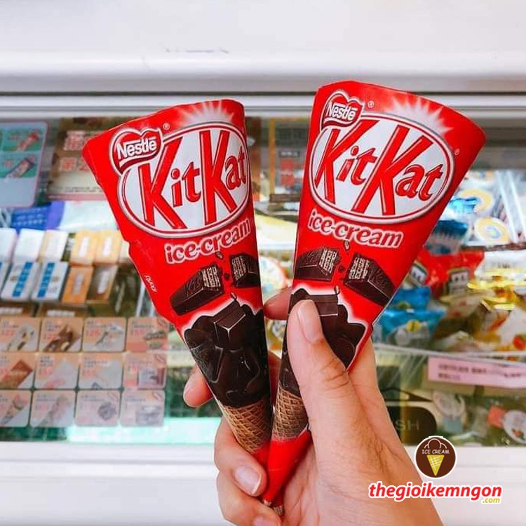 Kem ốc quế socola Nestle Kitkat Drumstick 80g