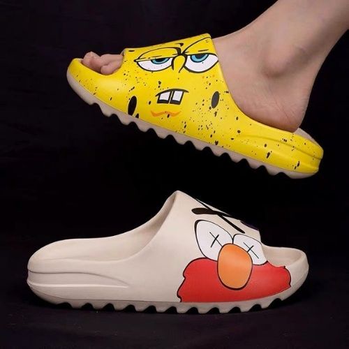 Dép YZ bánh mì họa tiết Bọt Biển Vàng siêu nhẹ