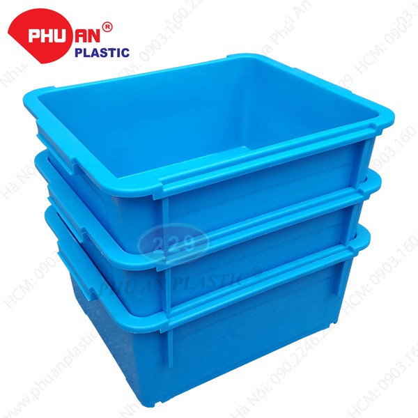 Thùng nhựa A3 Nhựa Phú An - KT 370 x 305 x 150 mm