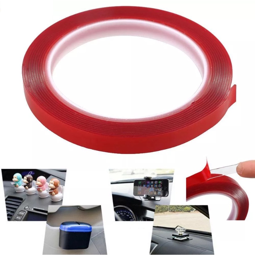 Băng Keo 3M Trong Suốt 2 Mặt Cường Lực Siêu Dính,Băng Dính 3M Oto, Băng Keo 3M Dán Đa Năng Khổ 10mm Dài 3 Mét,2cm x10Mét