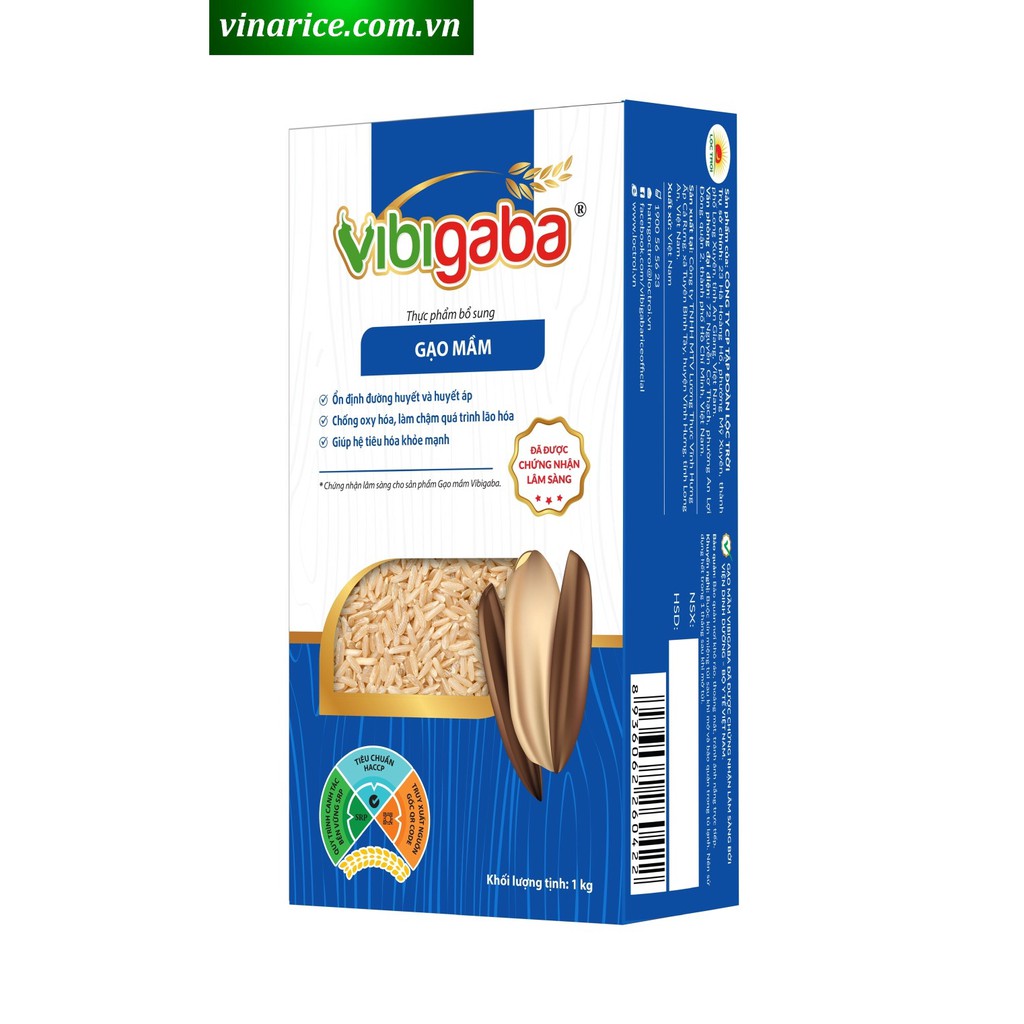 Combo Gạo mầm Vibigaba 12kg (nguyên thùng date mới nhất) - tốt cho sức khỏe