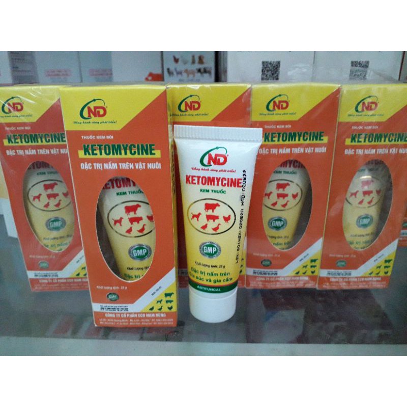 Bôi nấm da. Ketomycin type