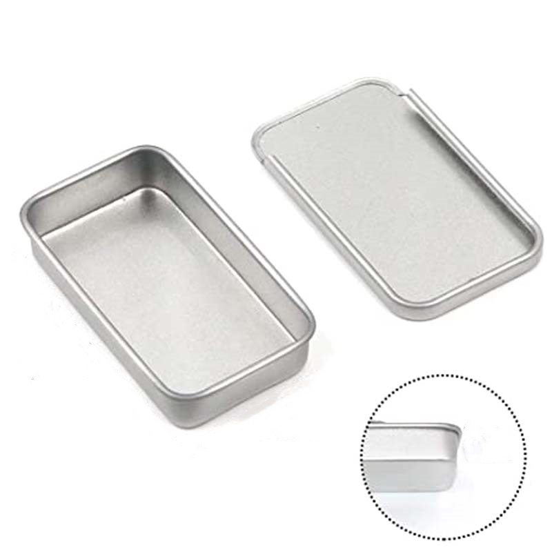 Vỏ hộp thiếc mini hình chữ nhật 2 kích cỡ đa năng tiện dụng DIY