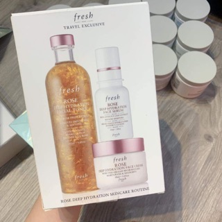 Set Fresh 3 Món Fullsize Dòng Rose Deep Hydration