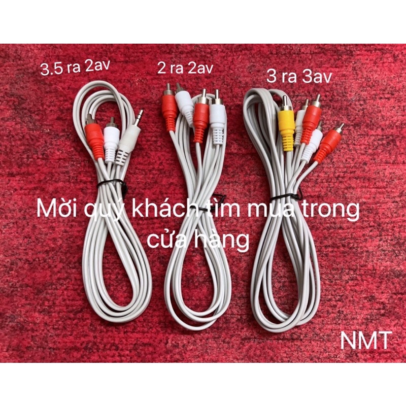 Dây audio màu ghi 1.5m loại tốt