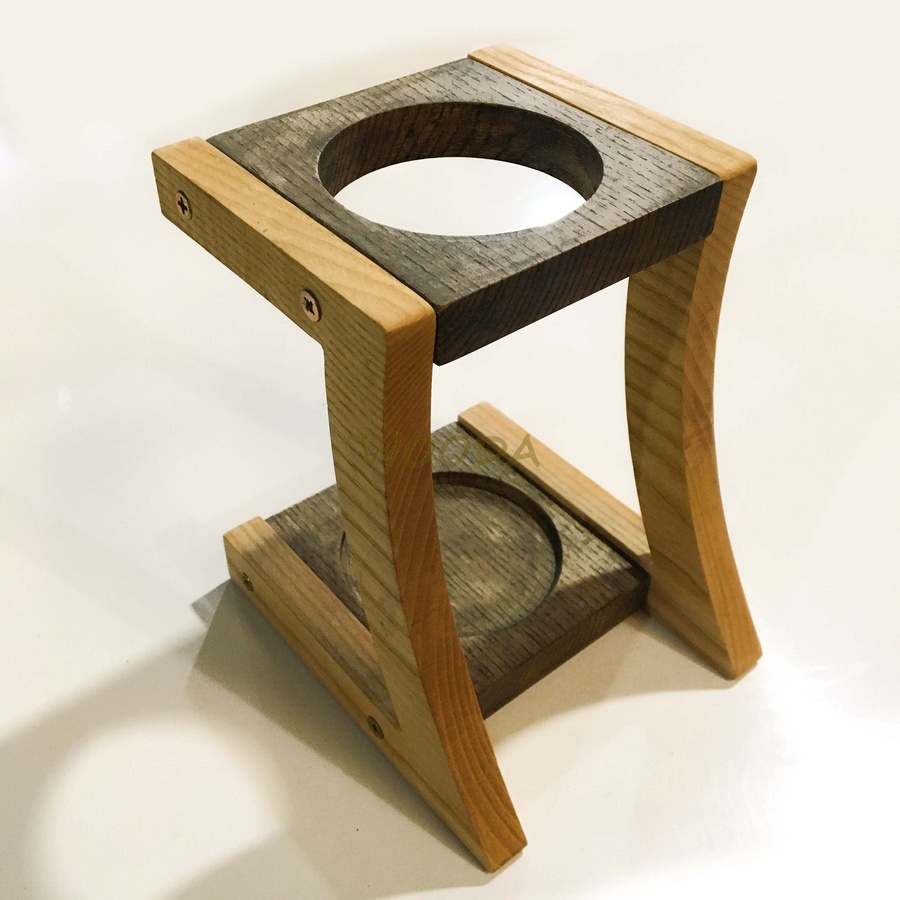 Giá đỡ phin pha cà phê tháo lắp tiện dụng từ gỗ tự nhiên