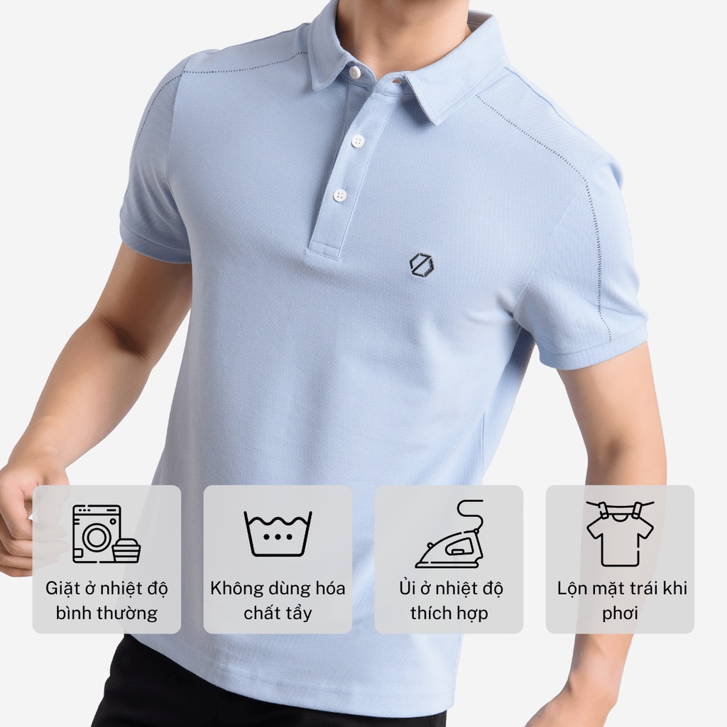 Áo polo ngắn tay nam CIZA vải cotton co giãn 4 chiều dáng Slim Fit size S M L XL CIZA  APNS17