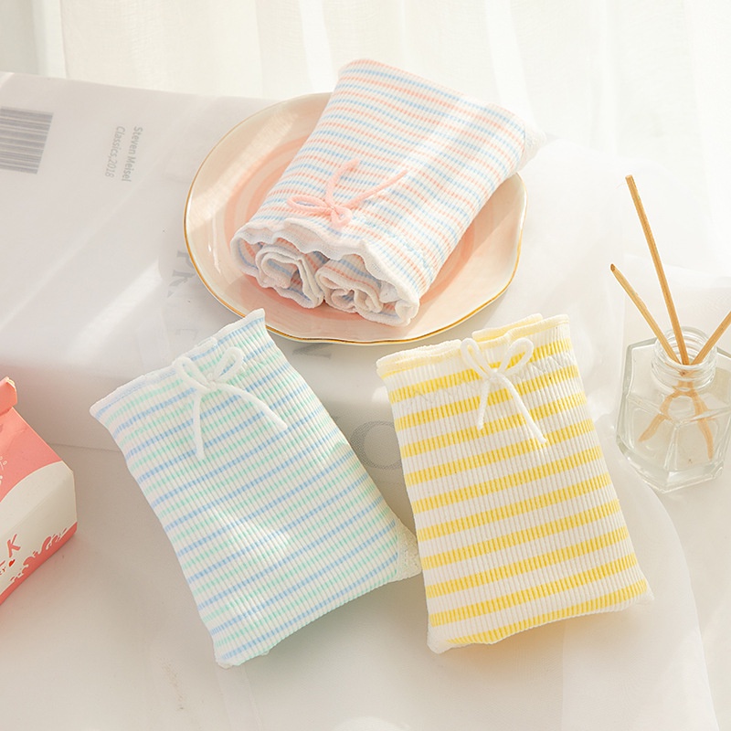 Quần lót nữ đẹp cotton cao cấp kháng khuẩn thấm hút mồ hôi mẫu sọc ngang siêu cute CT05 - Her Sleepwear