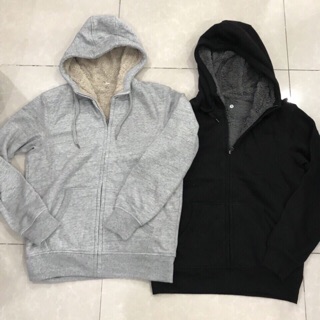 Áo khoác nỉ lót lông cừu Uniqlo