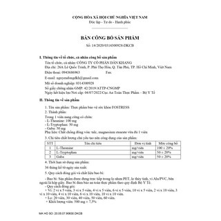 Viên Uống Giảm Căng Thẳng Lo Âu Chăm Sóc Giấc Ngủ Fostress Hộp 3 Vỉ x 10 Viên
