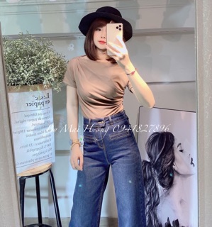 Áo thun lạnh lệch vai