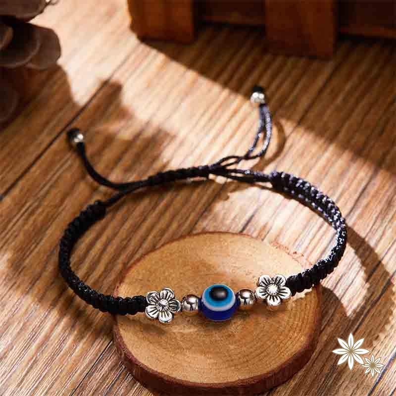 Vòng Tay Blessed Evil Mắt Quỷ May Mắn Bện Thủ Công Có Thể Điều Chỉnh Quà Tặng Cho Cặp Đôi