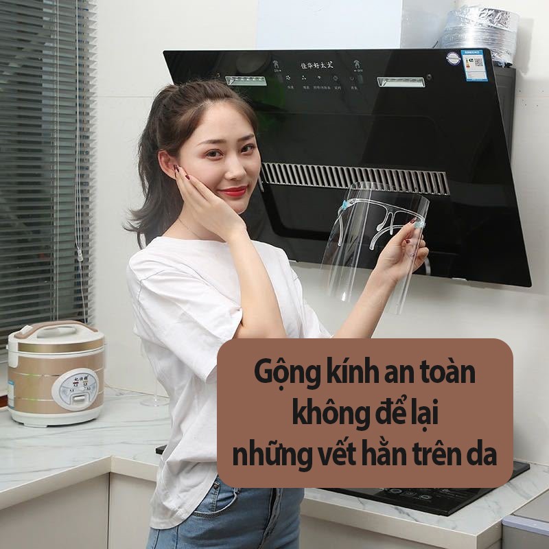 Tấm Chắn Giọt Bắn Trong Suốt Face Shiel💦Mua 10 Tặng 1 CC💦 [Giao nhanh Grab - Now 15'] - Chống văng dầu, kính siêu nhẹ