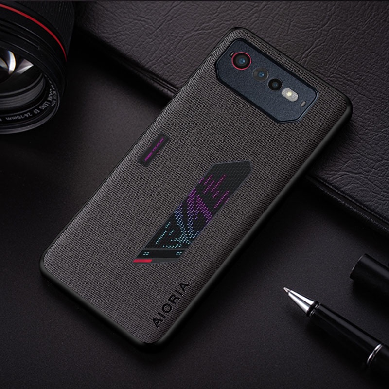 Ốp Bao Da Điện Thoại Chống Sốc Màu Trơn Đơn Giản Cho asus rog phone 6 pro Ốp