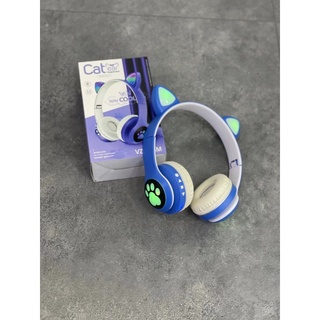 Tai nghe bluetooth tai mèo chụp tai VZV- 23M đèn led đổi màu gaming - Bảo hành 1 đổi 1