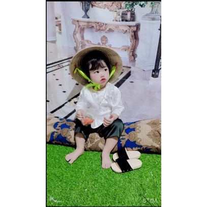 Áo Bà Ba Bé Gái Lụa Gấm Mềm Mịn, Bán Riêng Áo, Riêng Quần, đồ lam đi chùa cho bé siêu dễ thương, đáng yêu, xinh xắn