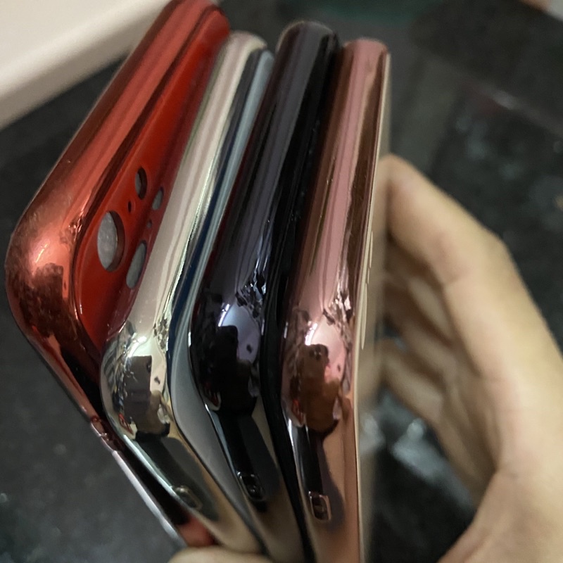 ốp lưng 6s 6splus kính thật viền dẻo đồng màu siêu đẹp