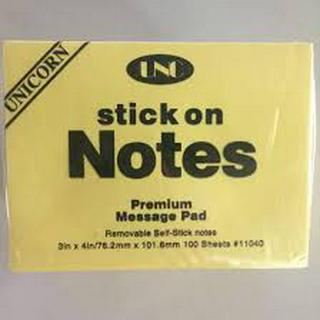 Giấy nhớ (stick note) UNC cỡ nhỏ, vừa, đại (3*2, 3*3, 3*4)