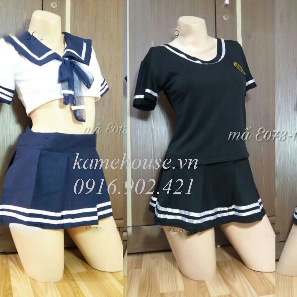 (Miễn phí ship)- Combo 2 bộ đồ cosplay nữ sinh đáng yêu