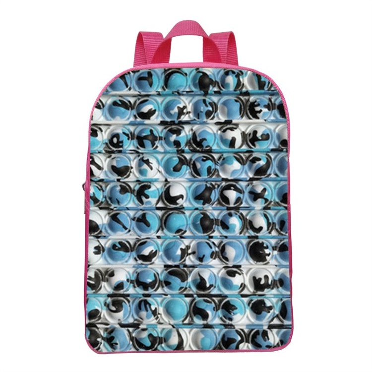 Ba lô học sinh in hình cầu vồng dễ thương