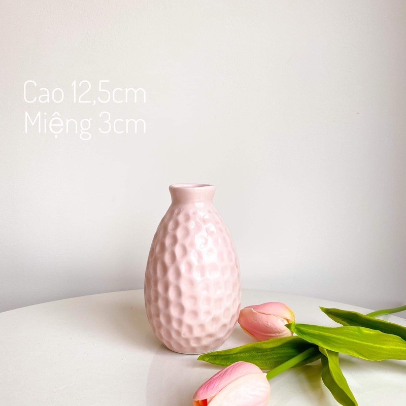 Bình gốm - Lọ hoa mini - Gốm sứ Bát Tràng cắm hoa, decor nhà cửa