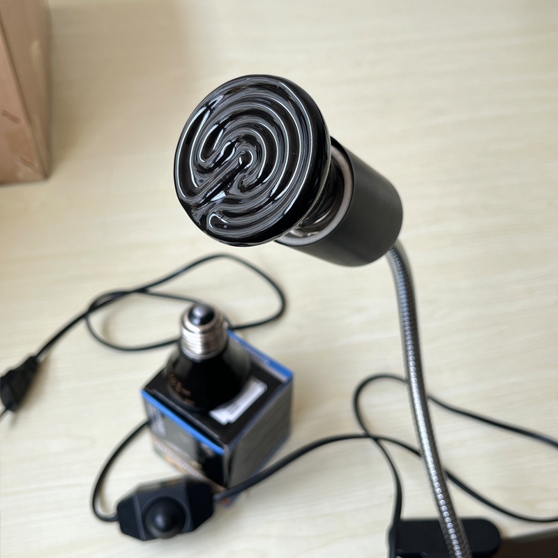 50w đèn sưởi sứ ban đêm, đèn sưởi cho thú cưng, rùa, bò sát, chó, mèo, gia cầm