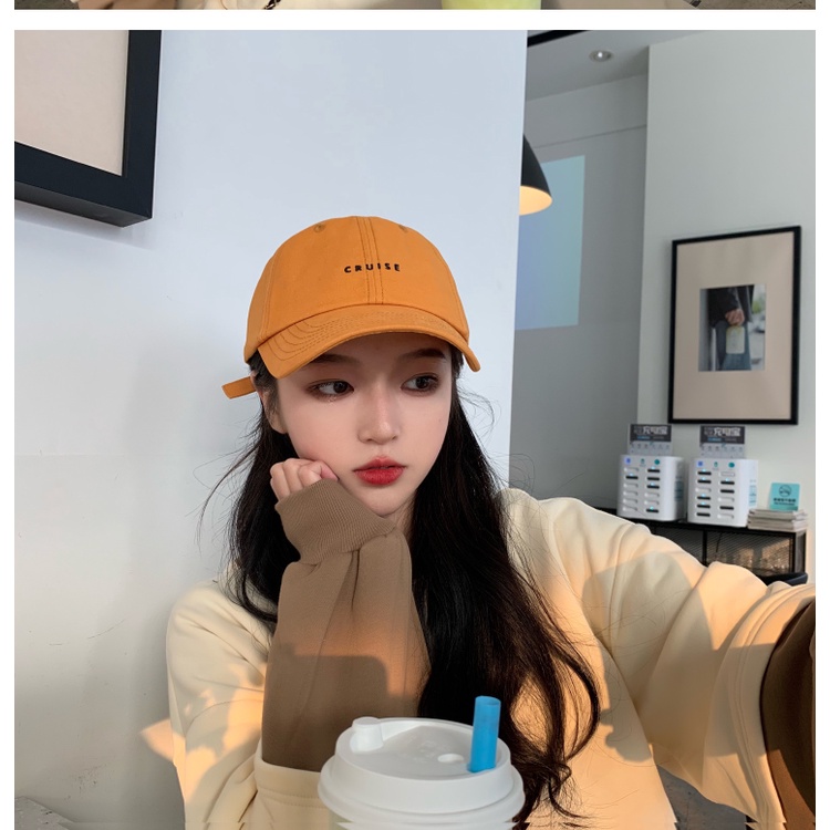 Mũ thêu chữ đơn giản phong cách Hiphop Hàn Quốc YKD