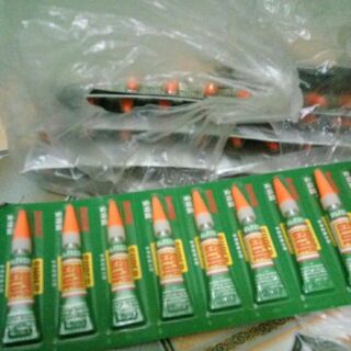 Keo siêu dính 12 tuyp dán giày dính kính dính kim loại super glue