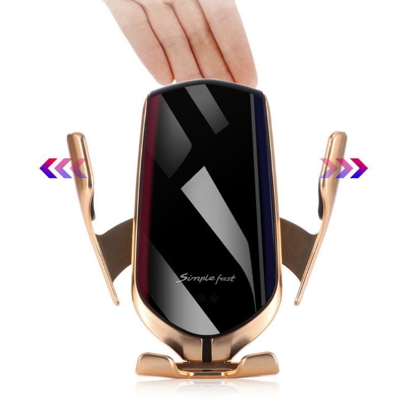 Giá Đỡ Điện Thoại Kiêm Sạc Không Dây Cảm Biến Hồng Ngoại Thông Minh R1 Cho Iphone Galaxy Samsung Xiaomi