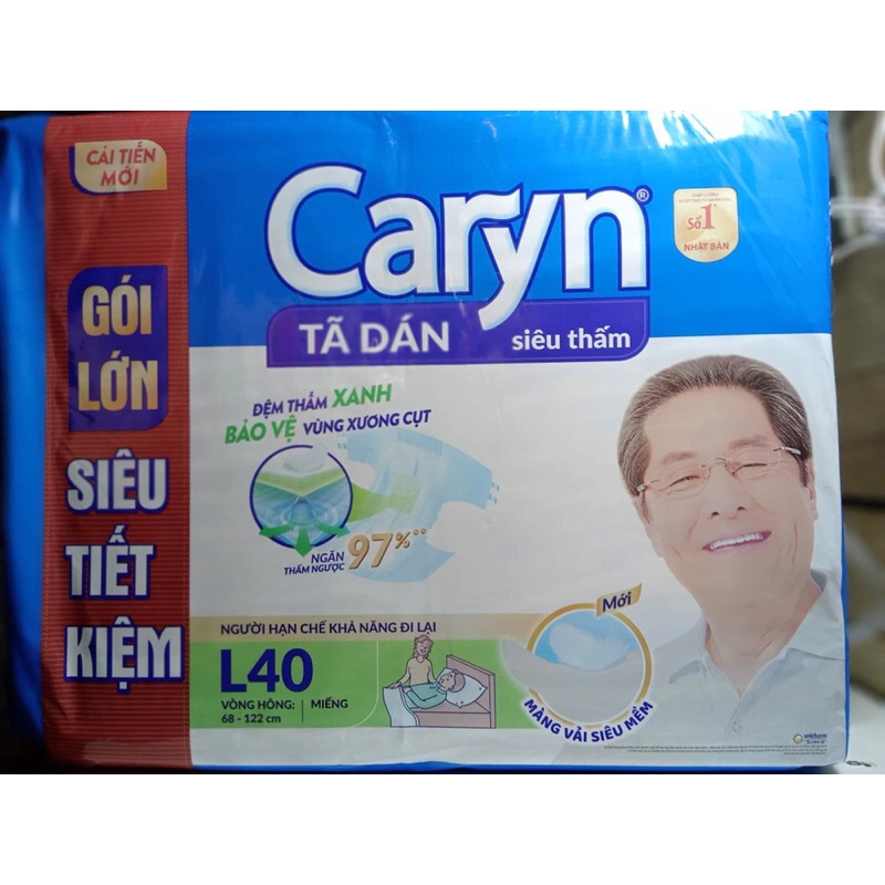 Bỉm tã dán người lớn Caryn L40