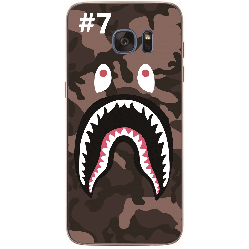 Cartoon Shark Back Cover Samsung Galaxy Note5/Note 4/S6/S7 Edge Soft TPU Case