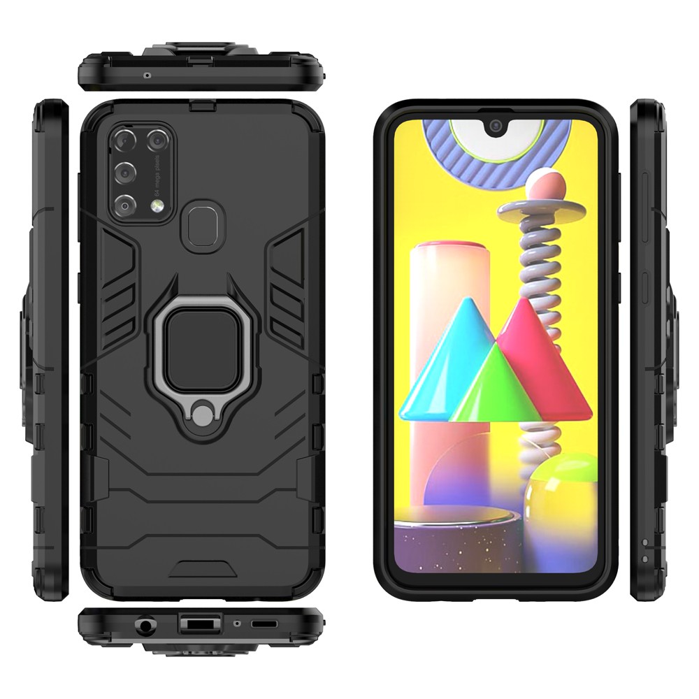 Ốp lưng Samsung M31,🔥🔥 Ốp iron man chống sốc kèm nhẫn iring chống xem video bảo vệ camera cho Samsung M31