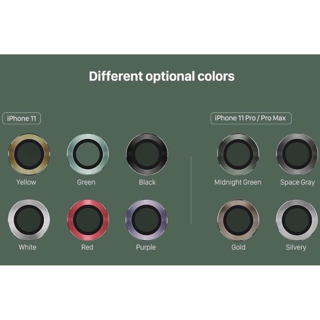 Bảo vệ camera 11 /11 Pro / 11 Pro Max chính hãng KUZOOM