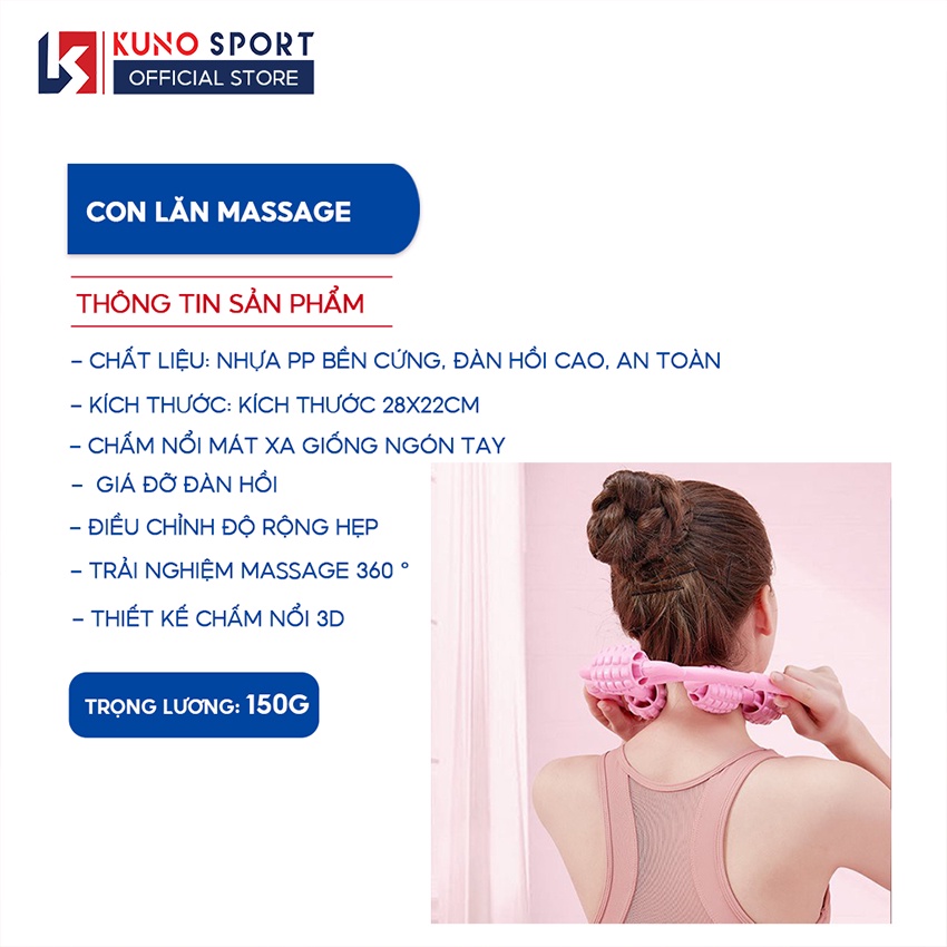 Con Lăn Massage Bắp Tay Bắp Chân KUNO SPORT Tiện Dụng Chất Lượng Cao