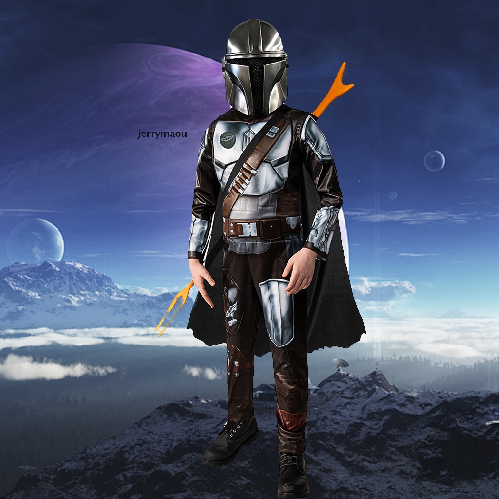 Bộ Đồ Hóa Trang Nhân Vật Mandalorian Trong Phim Star Wars Độc Đáo Cho Bé