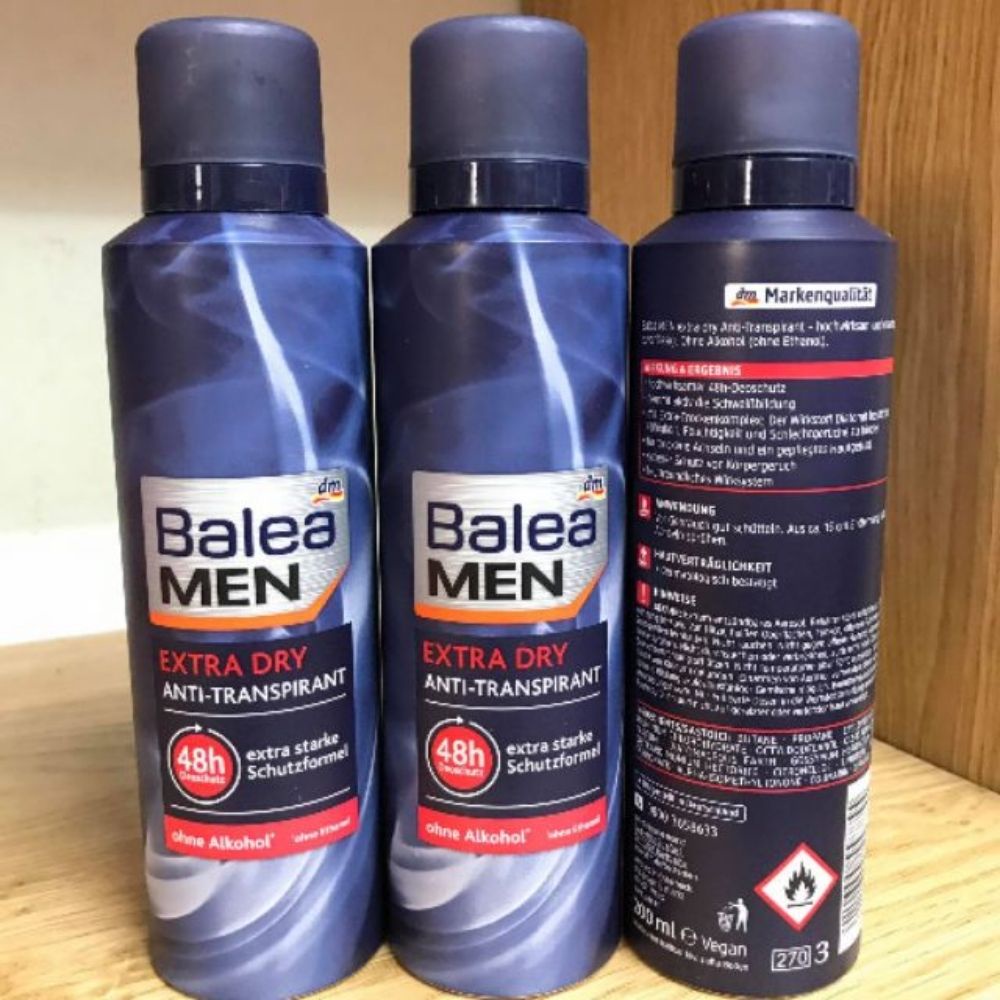 Xịt khử mùi cơ thể nam Balea Men 200ml hàng Đức