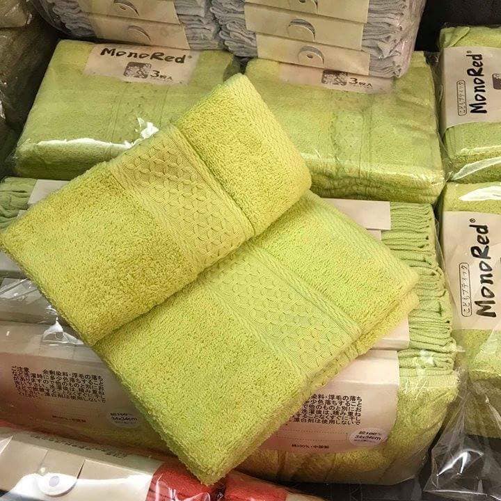 Khăn lau mặt Monored 34cm - khăn vải bông cotton Nhật Bản cao cấp