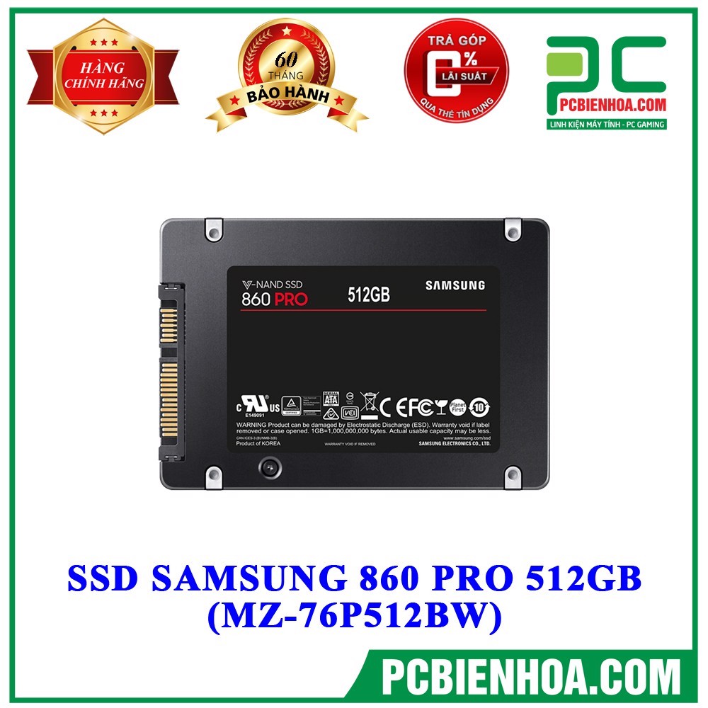 Ổ cứng SSD SAMSUNG 860 PRO 512GB (MZ-76P512BW)